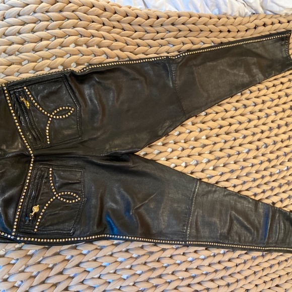 *EPIC* Authentic ‘Gianni Versace’ Vintage HR Leather pants - Picture 5 of 6